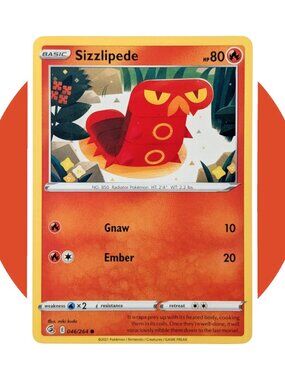 Fusion Strike Pokemon Card (CX16): Sizzlipede 046/264